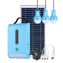 Sistema de iluminación para el hogar solar portátil con bombilla LED